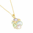 Colar em Latão Dourado com Pérolas e Zircónias - Coleção Brass