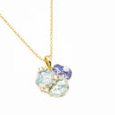 Colar em Latão Dourado com Pérolas e Zircónias - Coleção Brass