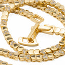 Colar em Latão Dourado com Zircónias - Coleção Brass