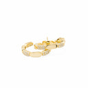 Brincos em Latão com Zircónias - Coleção Brass
