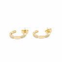 Brincos em Latão com Zircónias - Coleção Brass