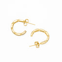 Brincos em Latão com Zircónias - Coleção Brass