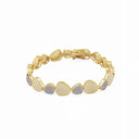 Pulseira em Latão Dourado com Zircónias - Coleção Brass