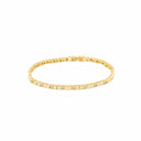 Pulseira em Latão Dourado com Zircónias - Coleção Brass