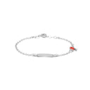 Pulseira Joaninha com Chapa - Prata 925