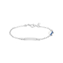Pulseira Carrinho com chapa - Prata 925