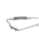 Pulseira Carrinho com chapa - Prata 925