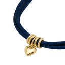 Pulseira Cordão de Cetim - Prata Dourada