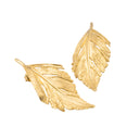 Brincos Outono 5cm - Prata Dourada
