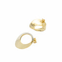 Conjunto Colar e Brincos Prata Dourada com Zircónias