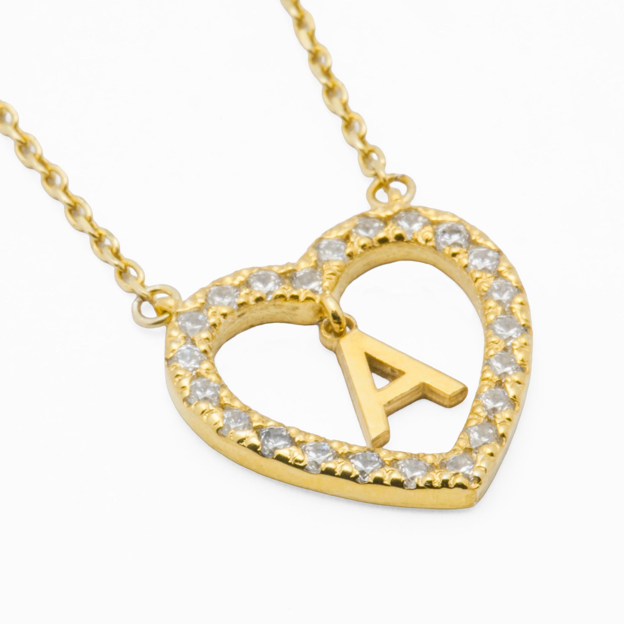 Colar Prata Dourada - Letras