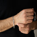 Pulseira Prata - Malha 3+1
