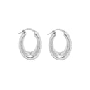 Boucles d'oreilles créoles NICOL en argent sterling 925 (sans description)