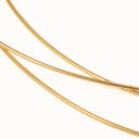 Colar Prata Dourada - COLEÇÃO ESSÊNCIA