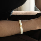 Escrava Latão Dourado com Zircônias - COLEÇÃO BRASS