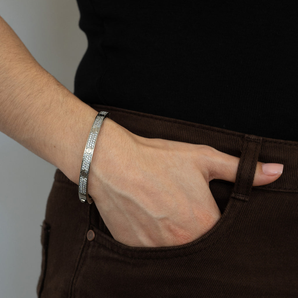 Escrava Latão com Zircônias - COLEÇÃO BRASS