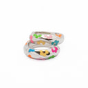 Argolas em Prata Flores - AGATHA RUIZ DE LA PRADA