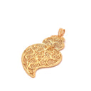 Medalha Prata Dourada Filigrana - Coração De Viana
