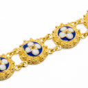 Pulseira em Prata Dourada Filigrana - Caramujo