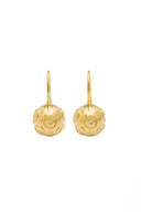 Brincos Contas de Viana 1cm com Gancho - Prata Dourada