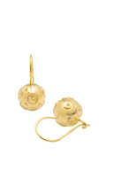 Brincos Contas de Viana 1cm com Gancho - Prata Dourada