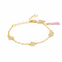 Pulseira em Prata Dourada com Zircónias - AGATHA RUIZ DE LA PRADA