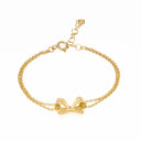 Pulseira Prata Dourada Filigrana - Laço