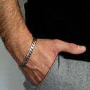 Pulseira Prata - Malha Barbela