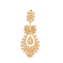 Brinco Prata Dourada Filigrana - Princesa