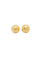 Brincos Contas de Viana 1cm - Prata Dourada