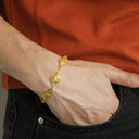 Pulseira Prata Dourada Filigrana - Coração De Viana