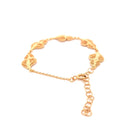 Pulseira Prata Dourada Filigrana - Coração De Viana