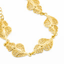 Pulseira Prata Dourada Filigrana - Coração De Viana