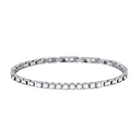 Pulseira Aço com Zircónias