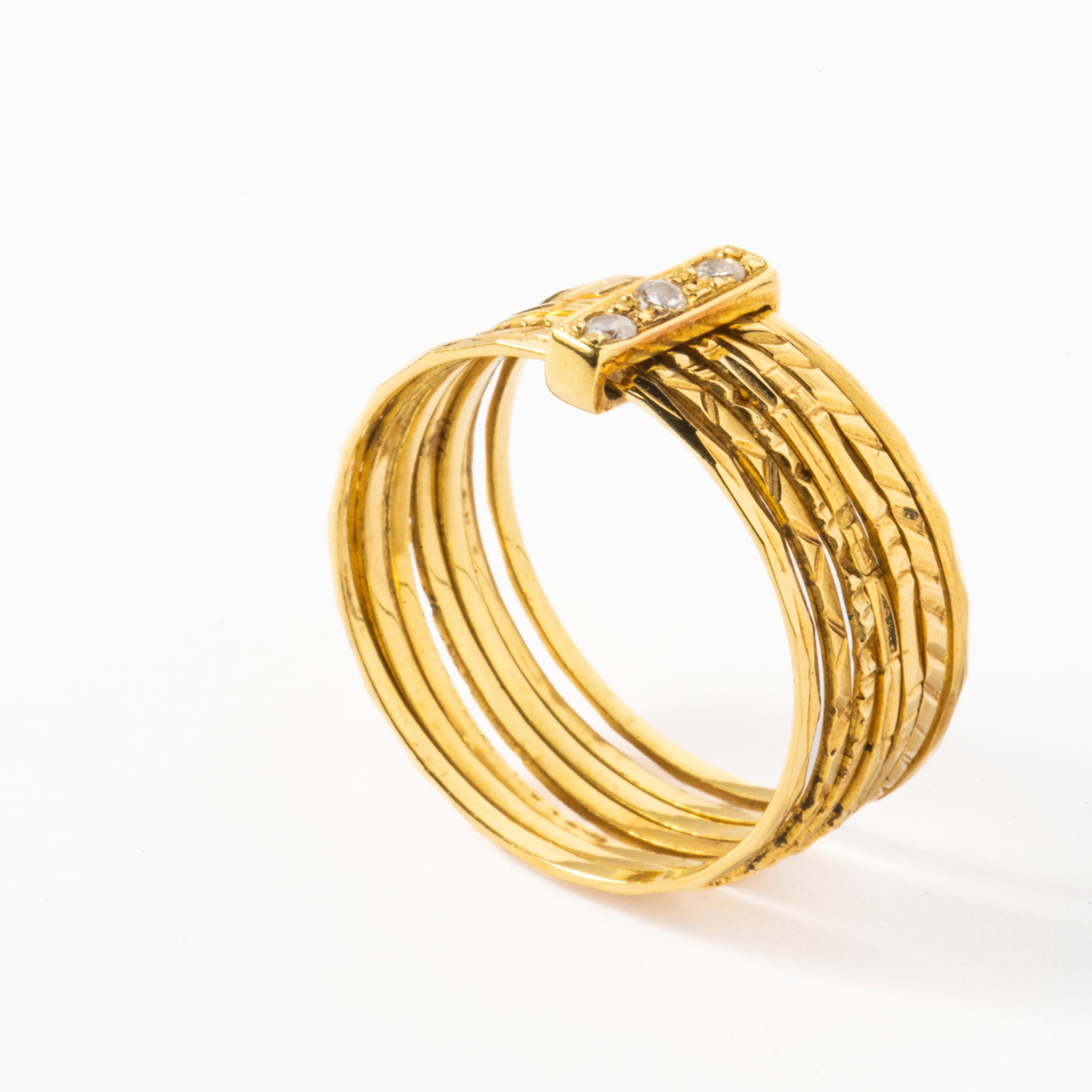 Anel 7 Escravas Ouro 19,2kts