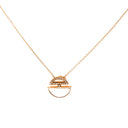 Colar Ouro Rosa Diamante
