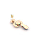 Brincos Dourados com Zircônias - Coleção Brass