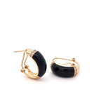 Brincos Dourados com Zircônias - Coleção Brass