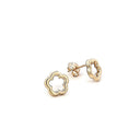 Brincos Ouro 9kts - Flor