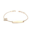 Pulseira Ouro Chapa Zircónias