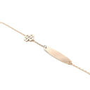 Pulseira Ouro Chapa Zircónias