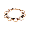 Pulseira Ouro Círculos Luminosos