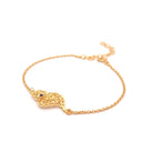 Pulseira Prata Dourada Filigrana - Coração De Viana