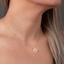 Conjunto Colar e Brincos Prata Dourada com Pérolas - Coleção Flower