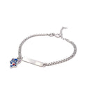 Pulseira Prata Branca Acetinada