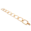 Pulseira Prata Dourada Elegante