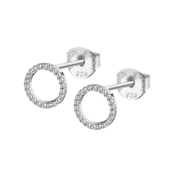 Brincos Prata Branca Polidos- LOTUS