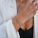 Pulseira Prata Dourada - Geo