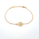 Pulseira Prata Dourada - Geo