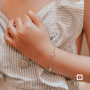 Pulseira Malha com Bolinhas